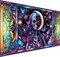 5D Large Diamond Art Painting,Skull Butterfly Diamond Art Kits for Adults,DIY Full Drill Crystal Rhinestone Arts and Crafts,Colorful Skull Art Painting with Diamond Home Wall Decor 27.5 X 15.7inch
